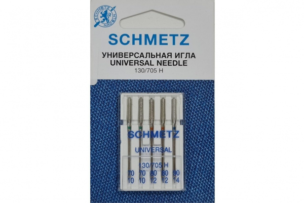 Иглы Schmetz универсальные (70x2, 80x2, 90x1), 5 шт в Нелидово